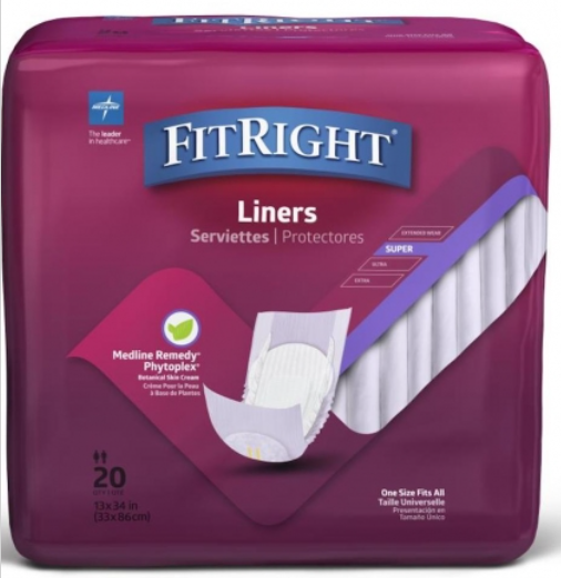 Medline FitRight Liner Super Purple (Carton 80)