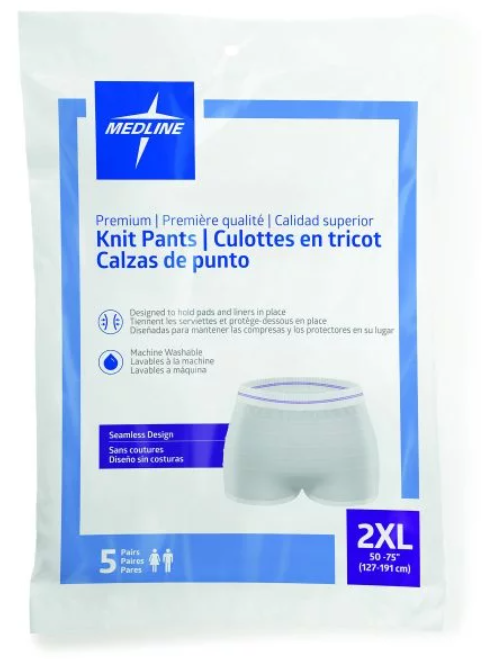 Medline Premium Knit Pants XXL Purple (Packet 5)