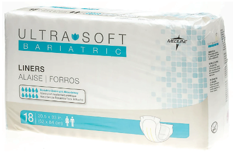 Medline Ultrasoft Liner White (Packet 18)