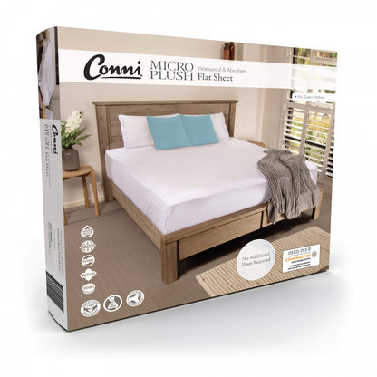 Conni Micro-Plush Waterproof Flat Sheet
