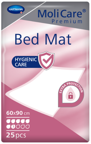 MoliCare® Premium Bed Mat - 60cm x 90cm 7 Drops (Packet 25)