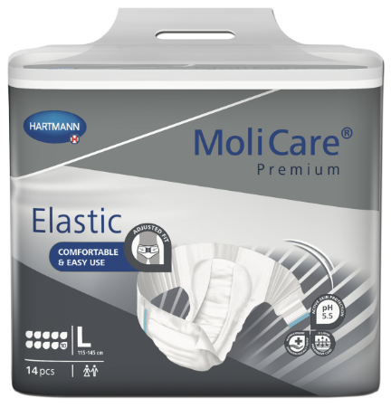 MoliCare® Premium Elastic - Large 115-145cm 10 Drops 4200ml (Packet 14)