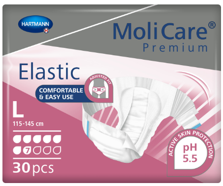 MoliCare® Premium Elastic - Large 115-145cm 7 Drops 2719ml (Packet 30)