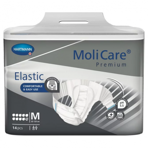 MoliCare® Premium Elastic - Medium 85-120cm 10 Drops 3696ml (Packet 14)