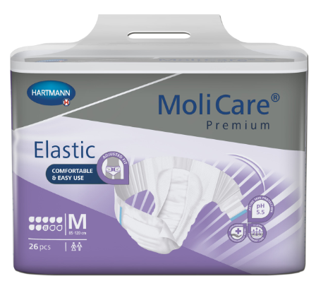 MoliCare® Premium Elastic - Medium 85-120cm 8 Drops 3144ml (Packet 26)