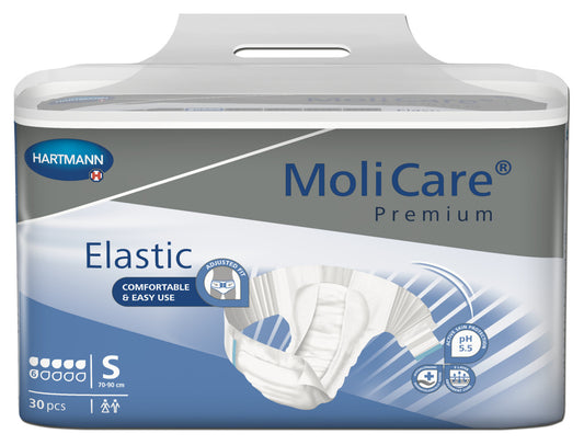 MoliCare® Premium Elastic - Small 70-90cm 6 Drops 1667ml (Packet 30)