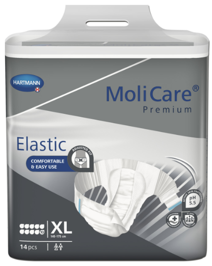 MoliCare® Premium Elastic - XLarge 140-175cm 10 Drops 4500ml (Packet 14)