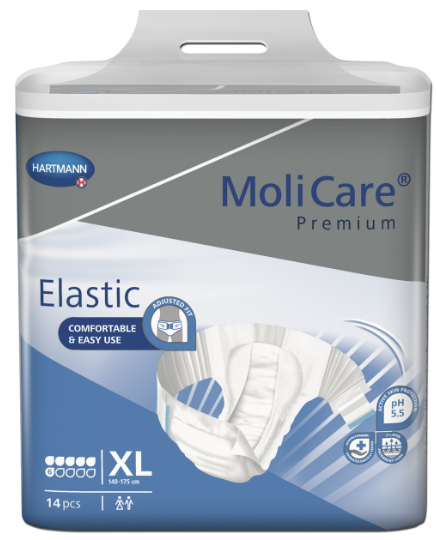 MoliCare® Premium Elastic - XLarge 140-175cm 6 Drops 2786ml (Packet 14)