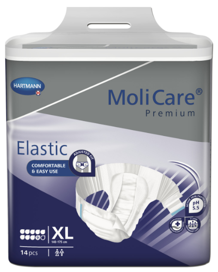 MoliCare® Premium Elastic - XLarge 140-175cm 9 Drops 3941ml (Packet 14)