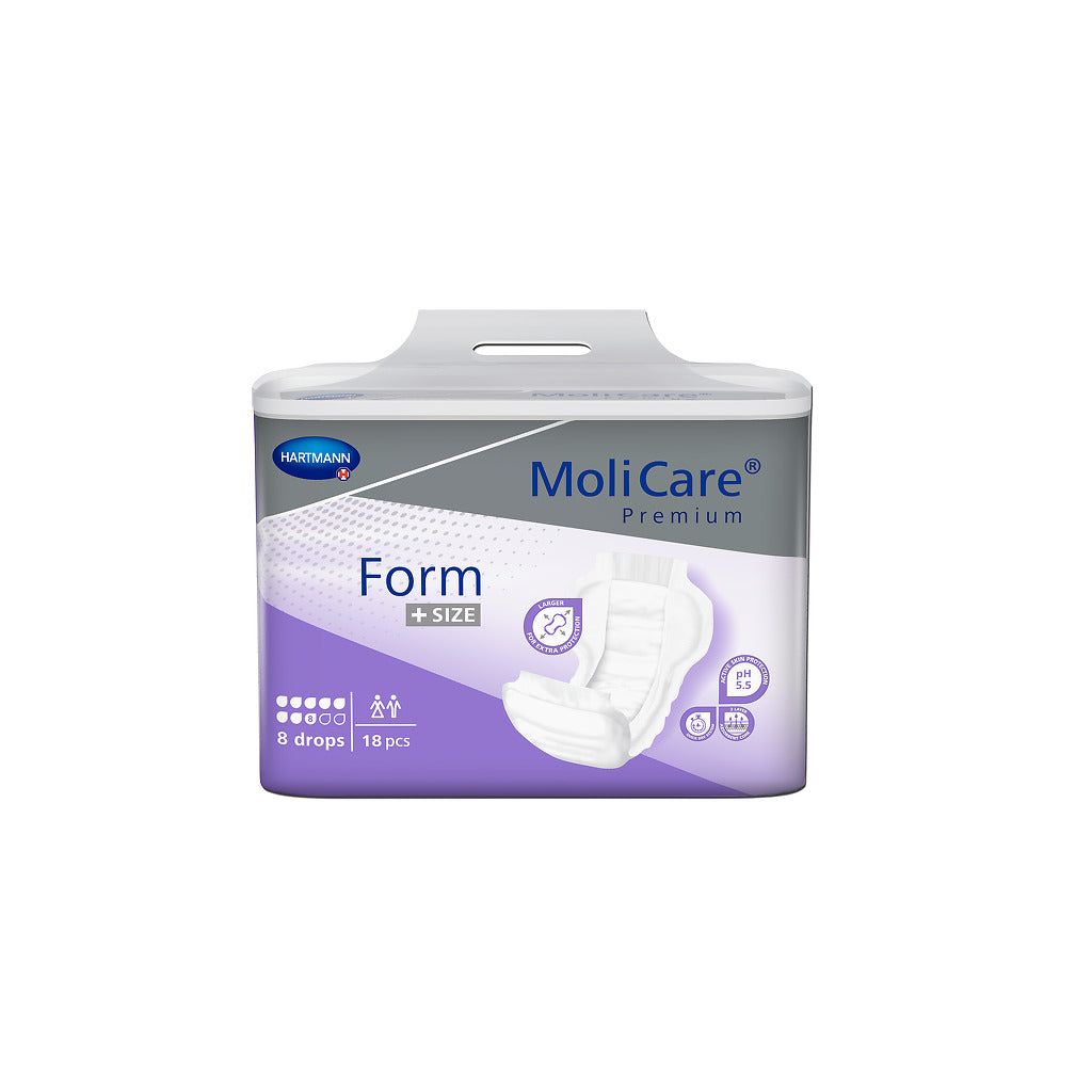 MoliCare® Premium Form - +Size 8D (Packet 18)