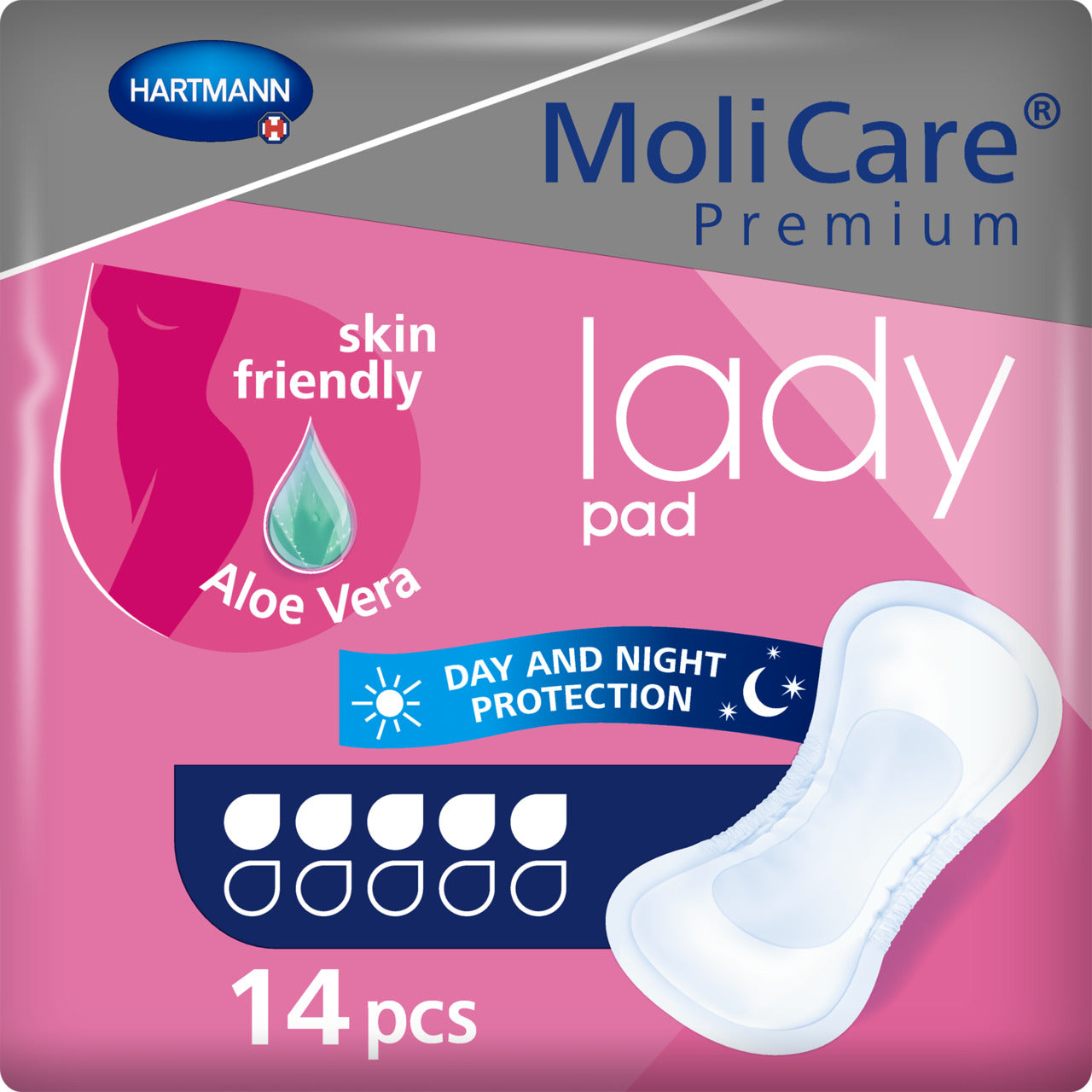 MoliCare® Premium Lady Pad - 5 Drops 1029ml (Packet 14)