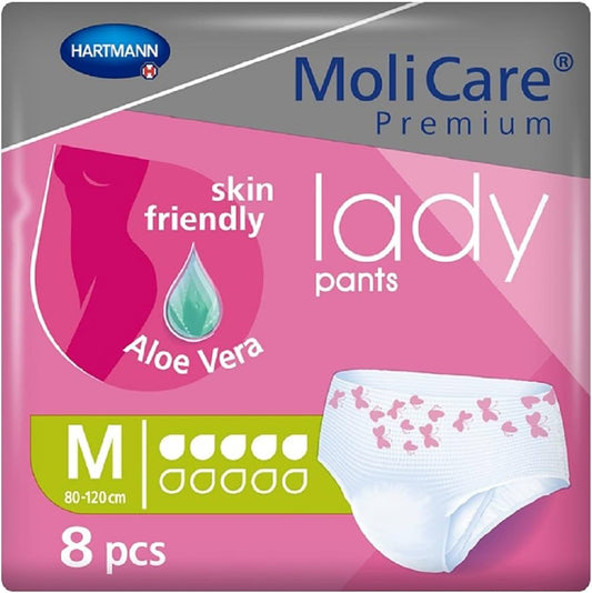 MoliCare® Premium Lady Pants - Medium 80-120cm 5 Drops 843ml (Packet 8)