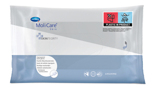 MoliCare® Skin Impregnated Wash Glove (Packet 8)