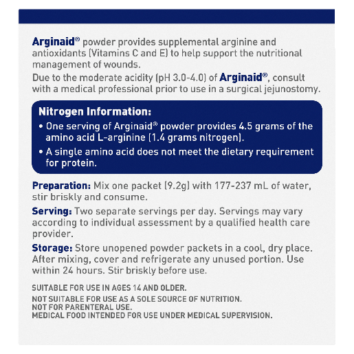 Arginaid Drink 9.2g Sachets Lemon Flavor