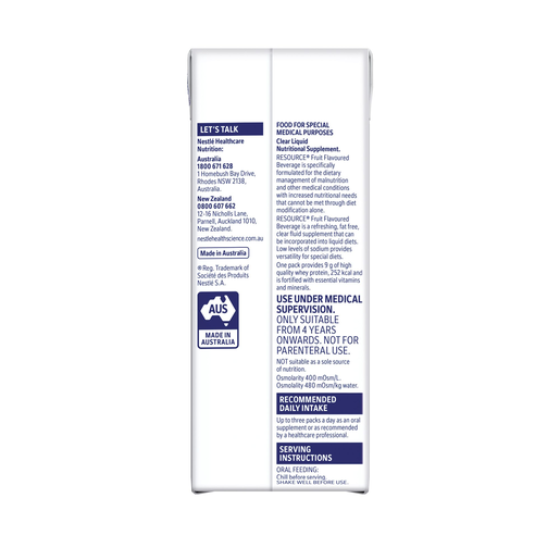 Resource Fruit Beverage Peach Prism Tetra Pack 237ml