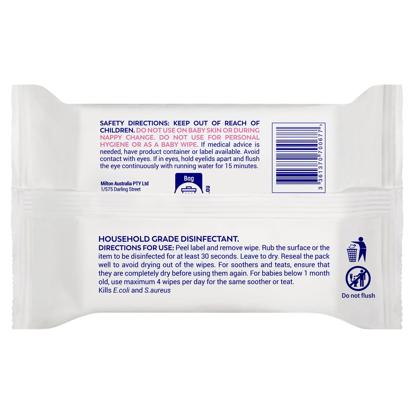 Milton Antibacterial Surface Wipes