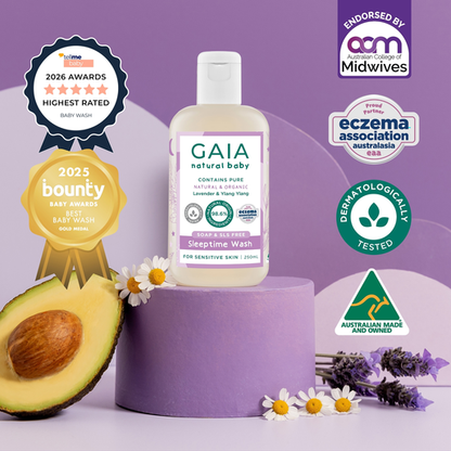 Gaia Natural Baby Sleeptime Bath Wash 250ml