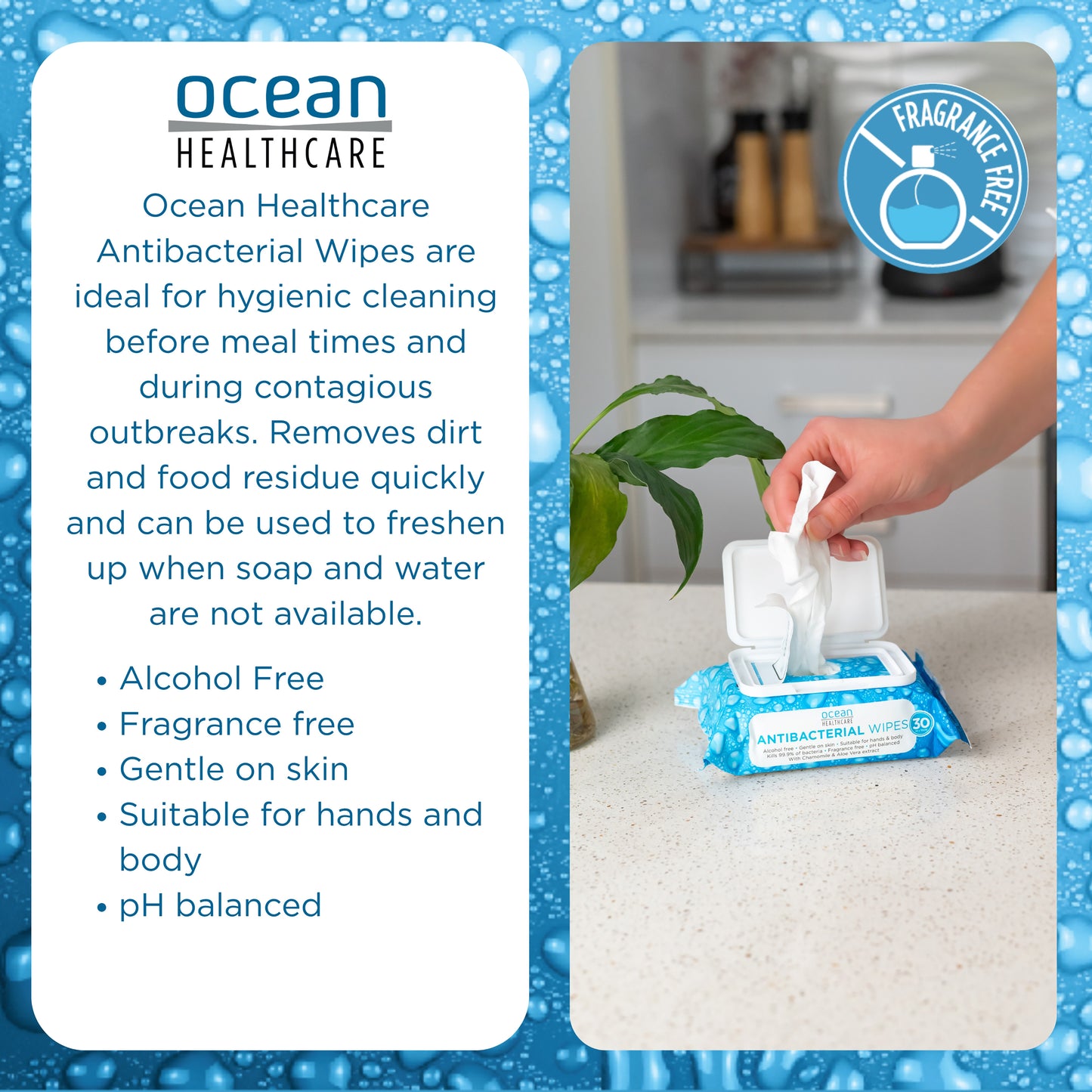 Ocean Healthcare Anti Bacterial Wipes