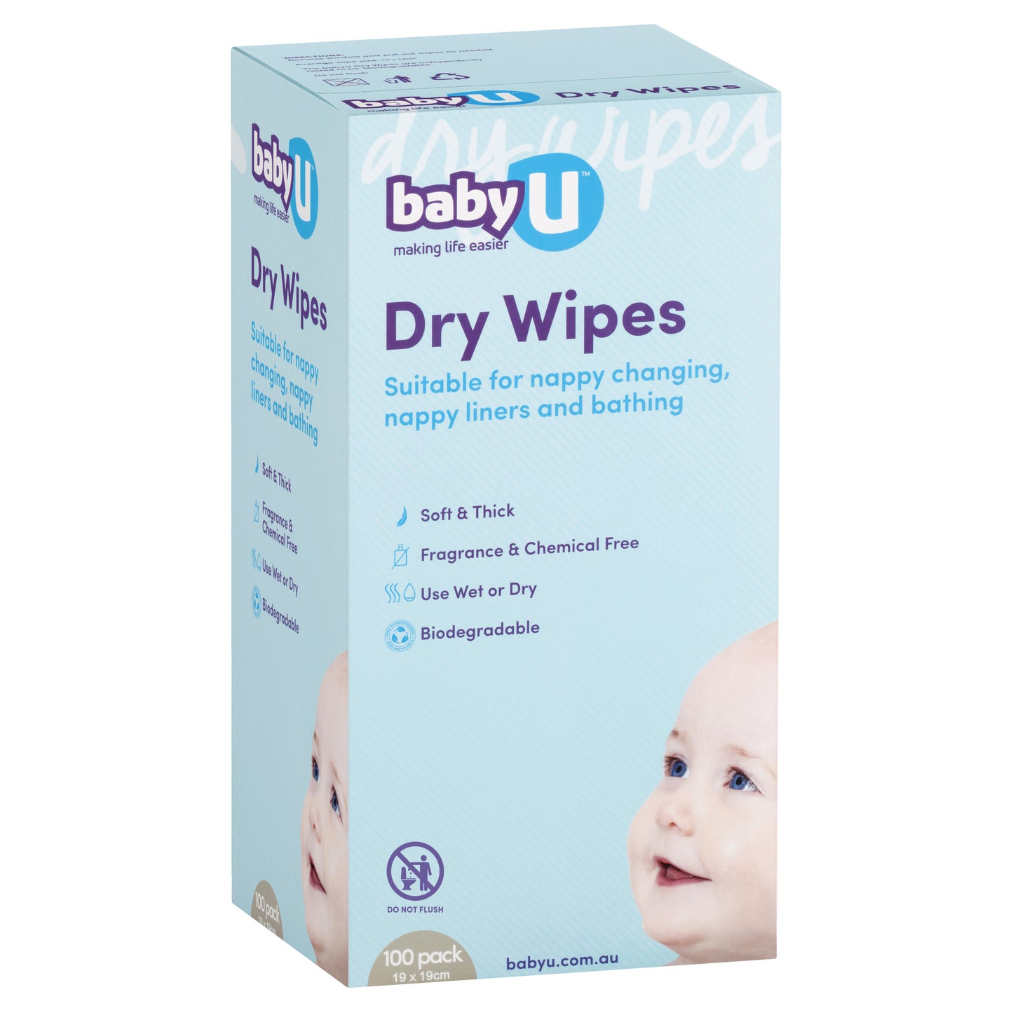 Baby U Dry Wipes