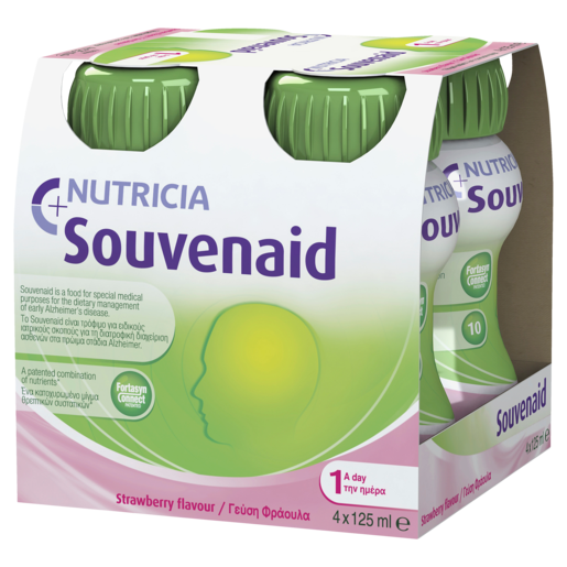 Nutricia Souvenaid Strawberry 125ml (Pack 4)