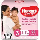 Huggies Ultra Dry Nappies Crawler Size 3 Girl 6-11 Kg