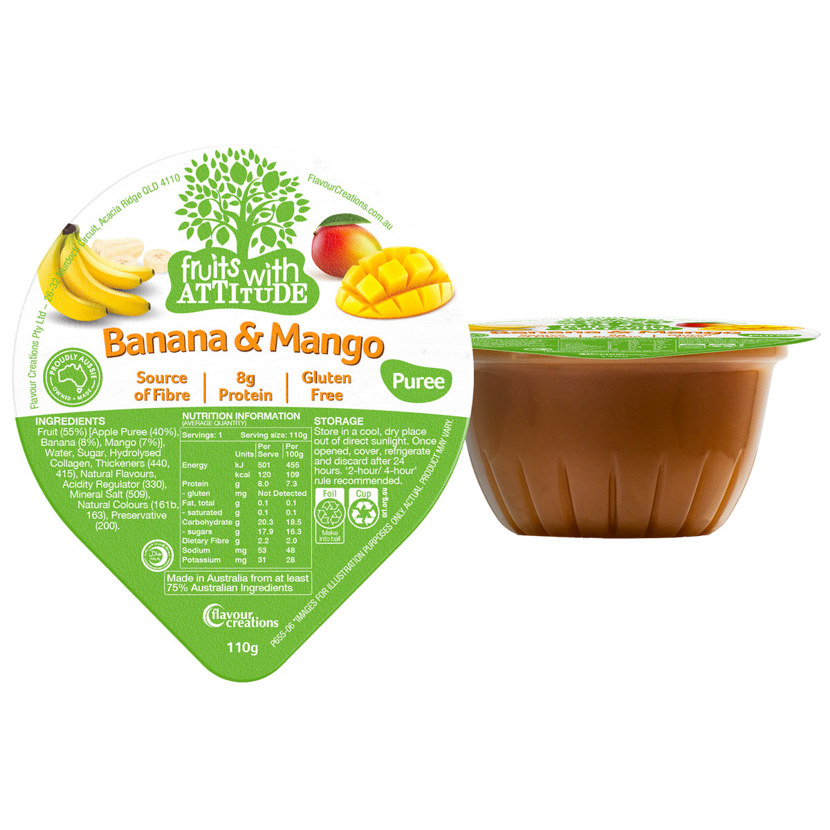 FC Fruit with Attitude Banana Mango 110gm (Carton 36)