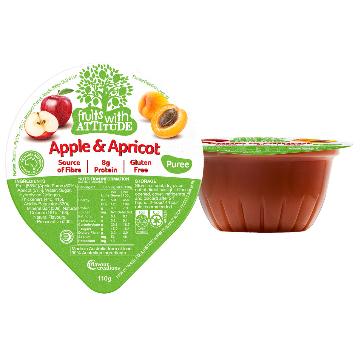 FC Fruit with Attitude Apple Apricot 110gm (Carton 36)