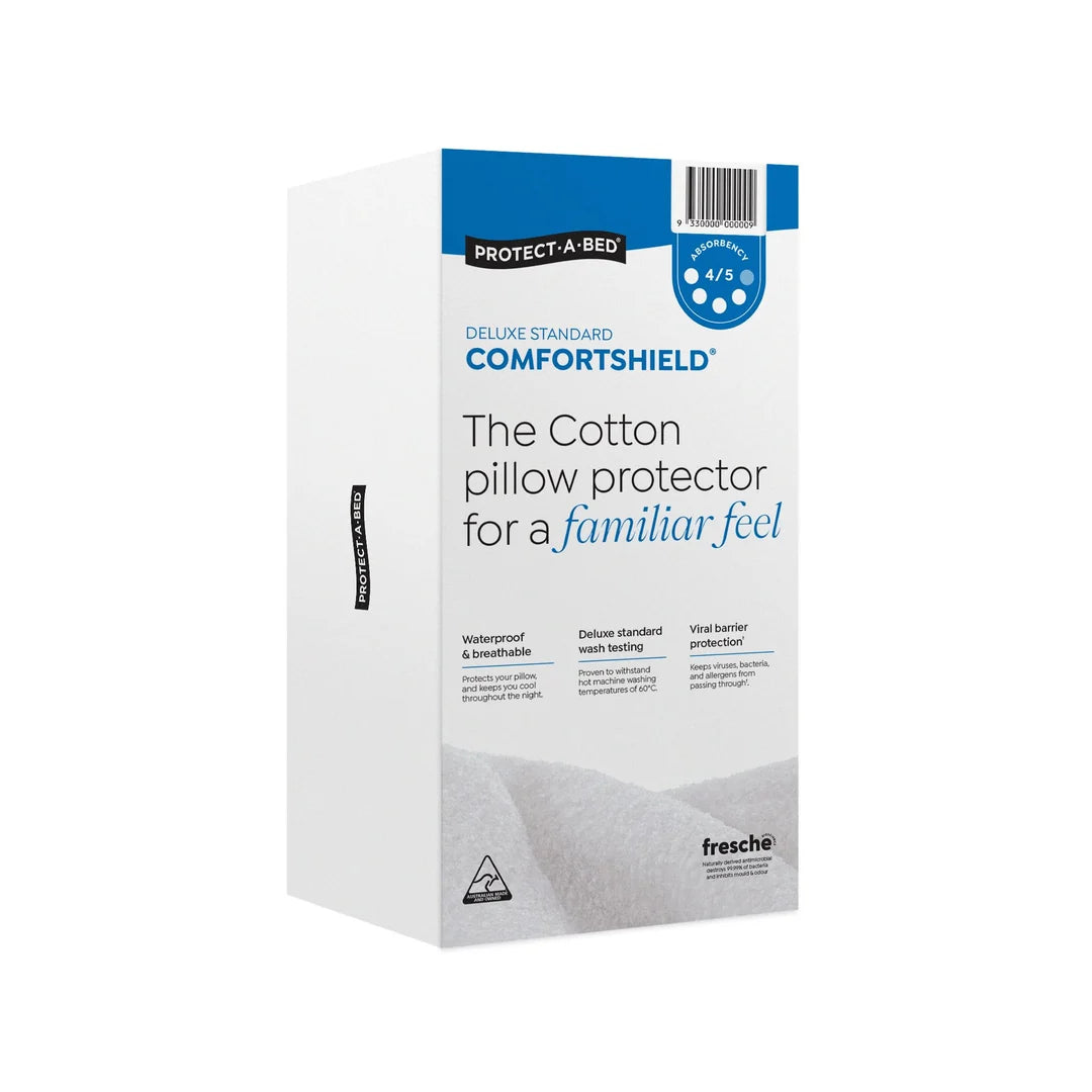 Protect a Bed Comfortshield Deluxe Cotton Terry Fitted Waterproof Pillow Protectors