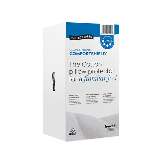 Protect a Bed Comfortshield Deluxe Cotton Terry Fitted Waterproof Pillow Protectors Standard