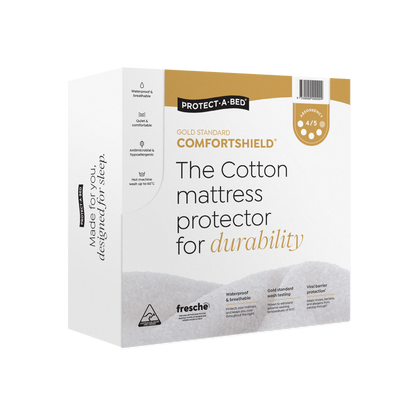 Protect-A-Bed Comfortshield Gold Cotton Terry Fitted Waterproof Mattress Protector - Absorption 1000 ml
