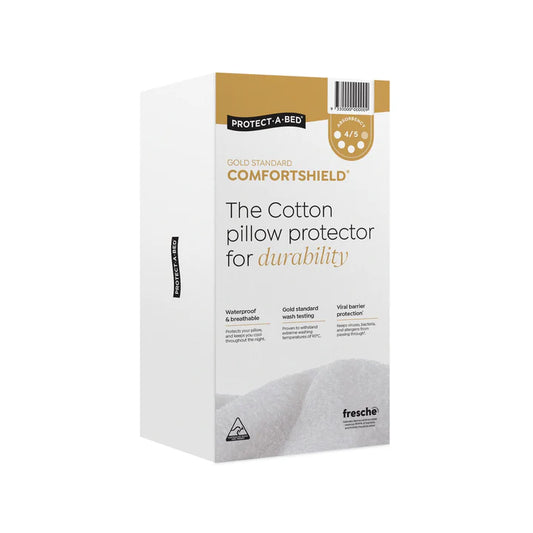 Protect a Bed Comfortshield Gold Cotton Terry Fitted Waterproof Pillow Protectors Standard