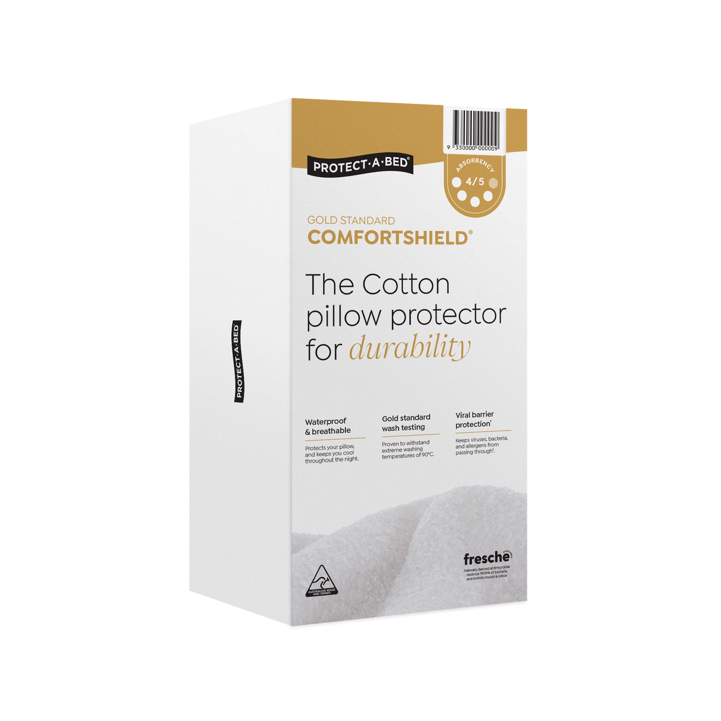 Protect-A-Bed Comfortshield Gold Cotton Terry Fitted Waterproof Pillow Protector - Absorption 200 ml