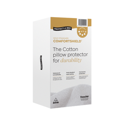 Protect-A-Bed Comfortshield Gold Cotton Terry Fitted Waterproof Pillow Protector - Absorption 200 ml