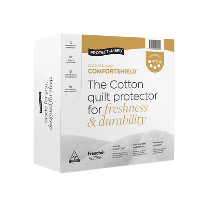 Protect a Bed Comfortshield Gold Cotton Terry Waterproof Quilt/Doona Protector