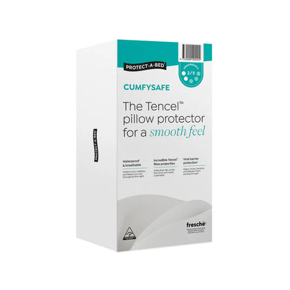 Protect a Bed Cumfysafe Tencel Jersey Fitted Waterproof Pillow Protectors Standard