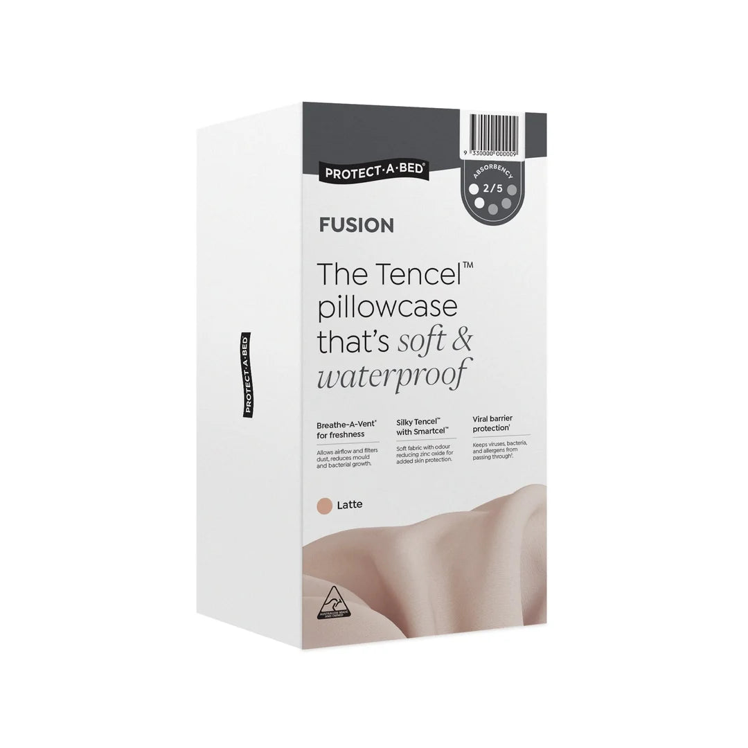 Protect a Bed Fusion Tencel Pillow Protectors Latte