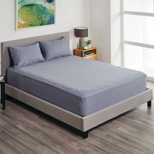Protect-A-Bed Fusion Charcoal colour fitted waterproof sheet - Charcoal - Absorption 520 ml