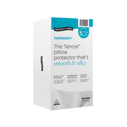 Protect-A-Bed Harmony TENCEL™ with Side Protection Fitted Waterproof Pillow Protectors - Absorption 90 ml
