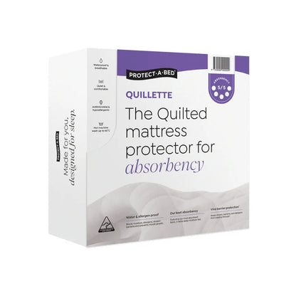 Protect a Bed Quillette Cotton Quilted Fitted Waterproof Mattress Protectors