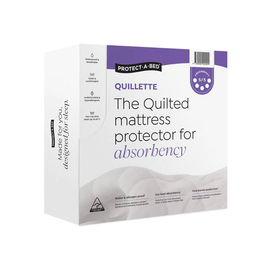 Protect a Bed Quillette Cotton Quilted Fitted Waterproof Mattress Protectors