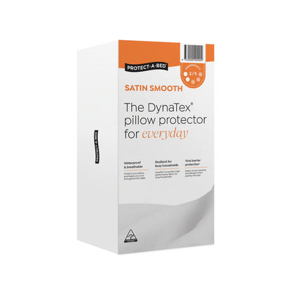 Protect a Bed Satin Smooth Dynatex Fitted Waterproof Pillow Protectors Standard