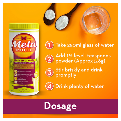 Metamucil Daily Lemon Lime Flavour 425g