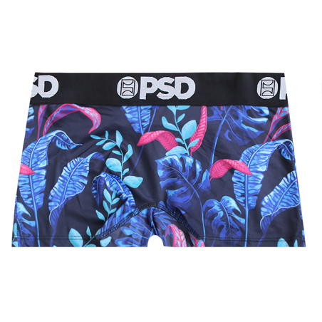PSD Continence Underwear Blue Tropics Boy Short and Sports Bra  S
