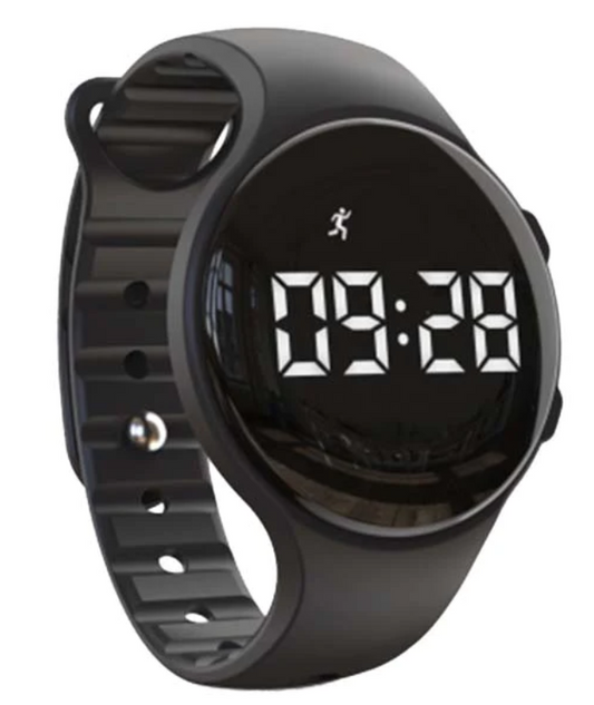 Pjama Vibrating Alarm Reminder Watch - Black