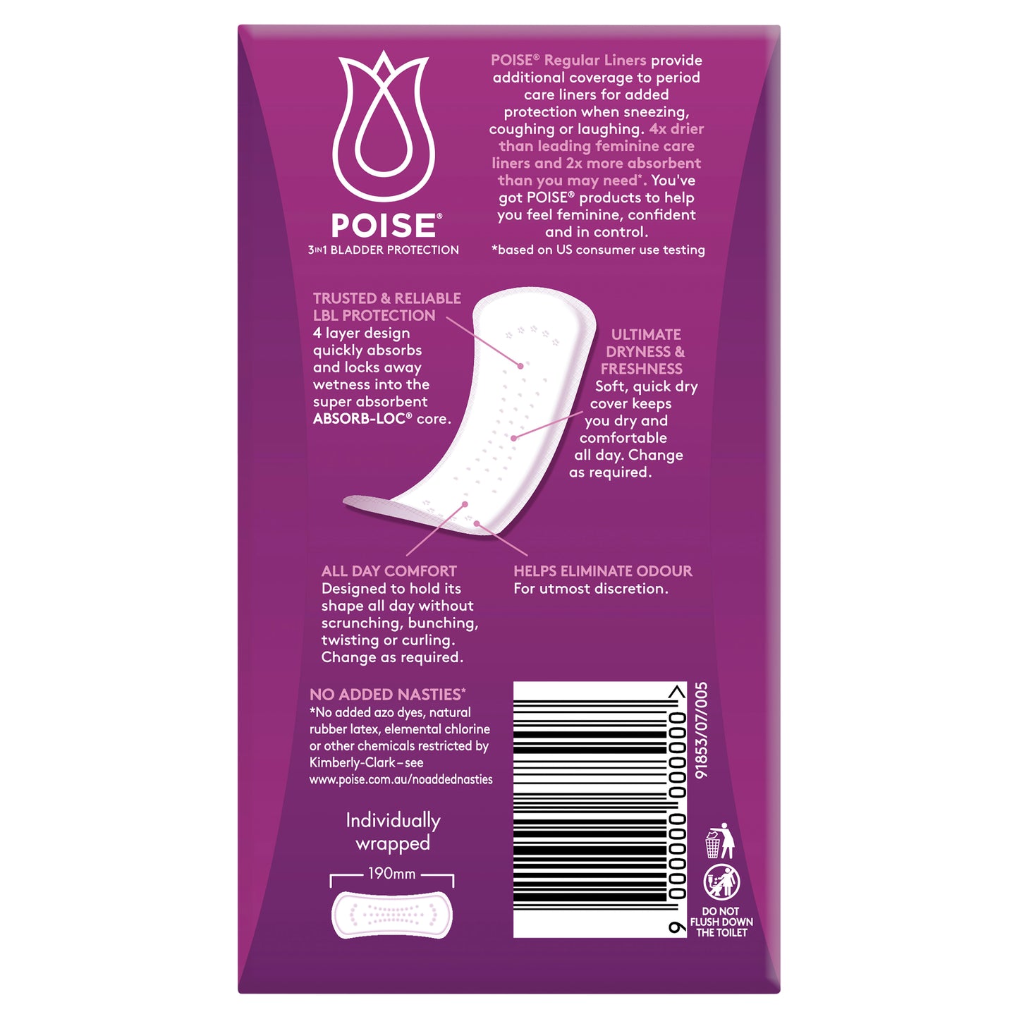 Poise Regular Liners