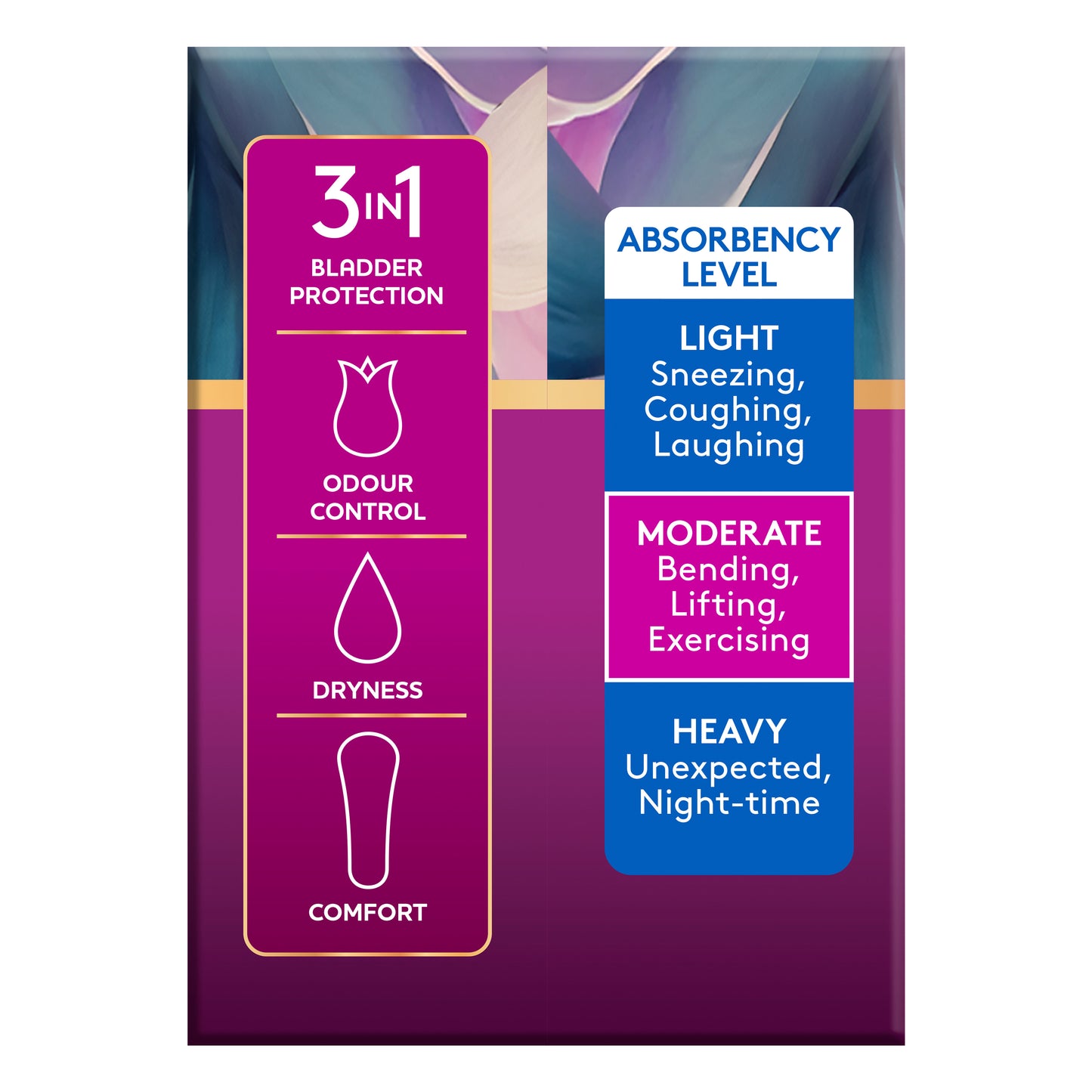 Poise Livefree Pads Regular No Wings