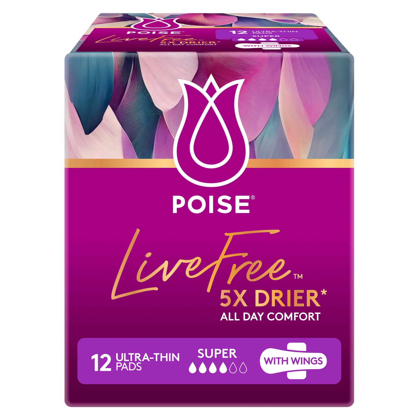 Poise Livefree Pads Super Wings