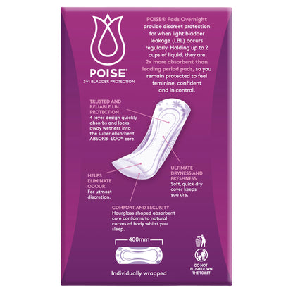 Poise Overnight Pads