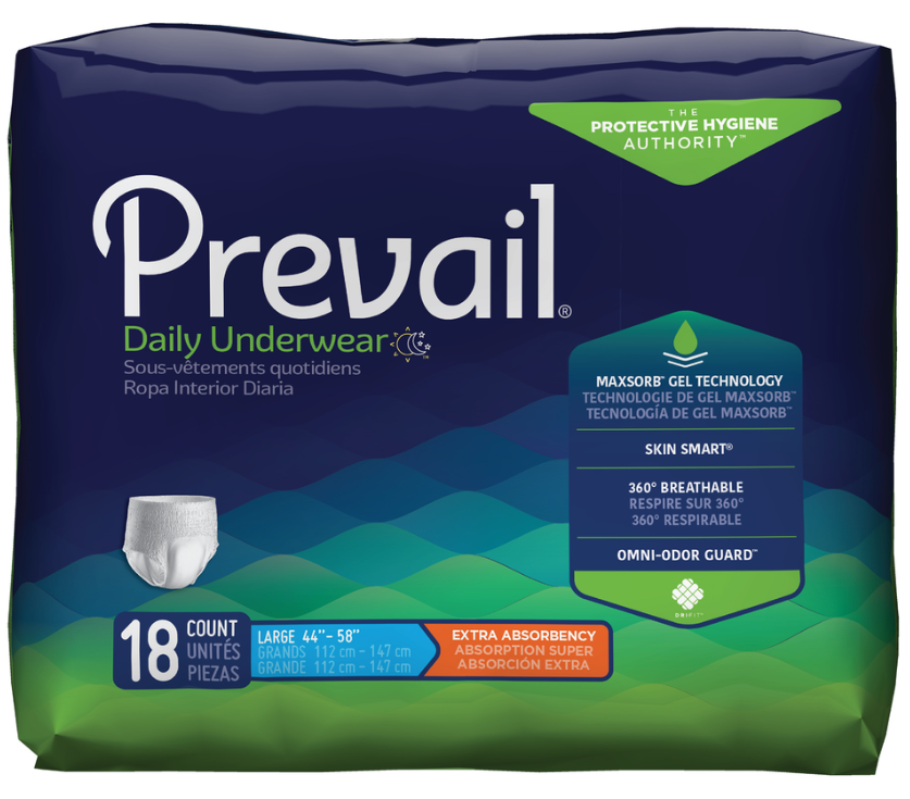 Prevail Protective Underwear Large 1100ml 112-147ml (Packet 18)