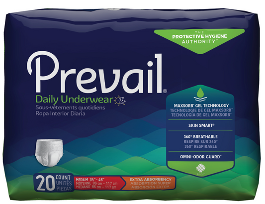 Prevail Protective Underwear Medium 1100ml 86-118cm (Packet 20)